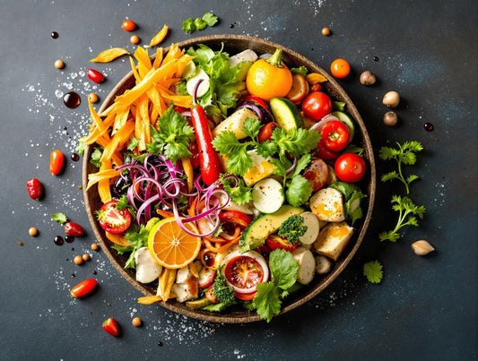 Is balsamic vinegar healthy for you - delicious healthy condiment with fresh ingredients showing taste buds and body becoming best friends