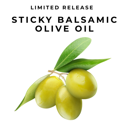 Image showing olives with leaves representing the oil of Sticky Balsamic Extra Virgin Olive Oil.