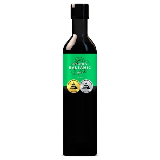 Sticky Balsamic Apple 250ml bottle with a white background