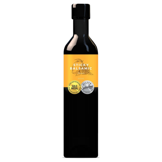 Sticky Balsamic Lemon 250ml bottle with a white background