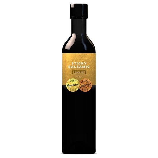 Sticky Balsamic Premium Reserve 250ml stylised bottle on a white background
