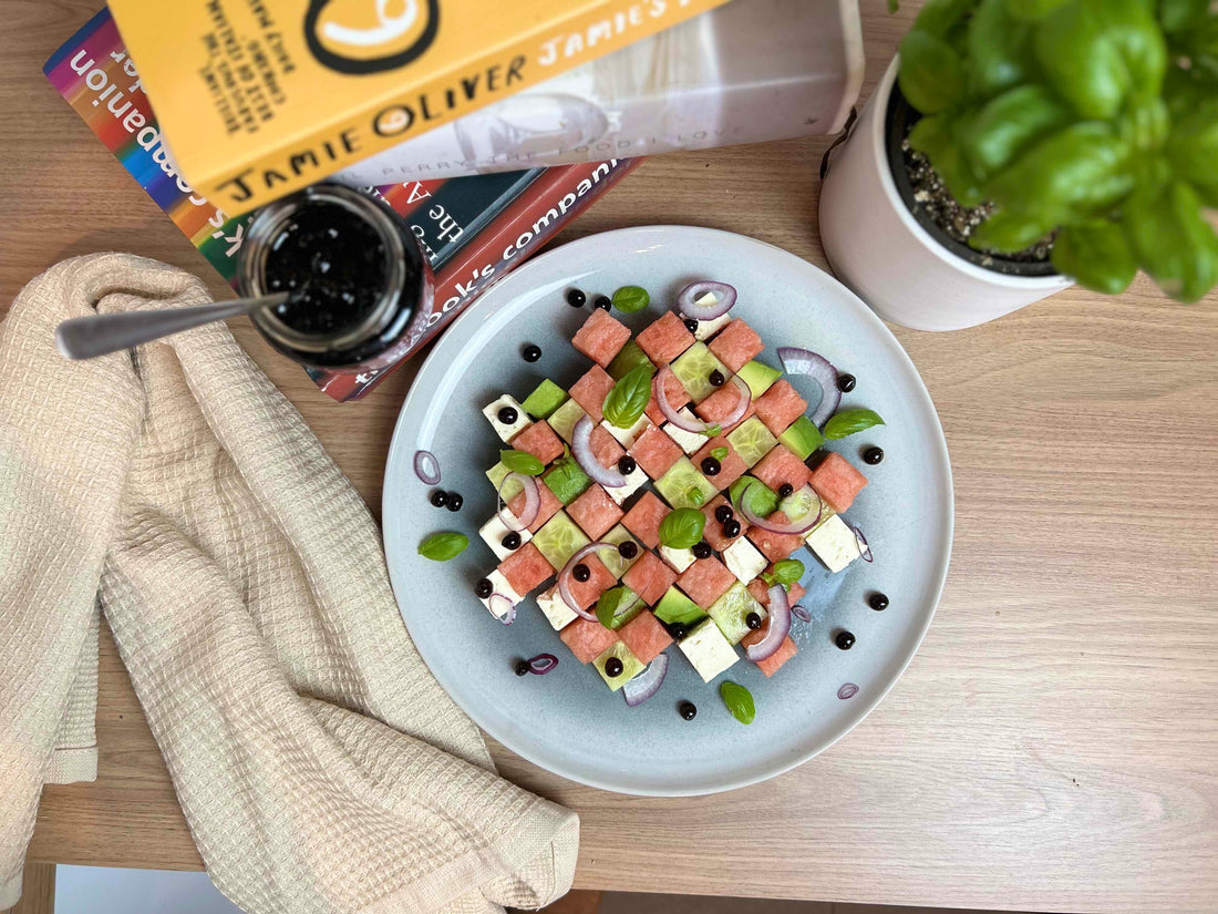 Watermelon and Feta Checkerboard Salad