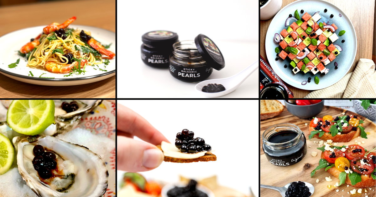 Elevate Your Home Entertaining with Sticky Balsamic Pearls: The Newest