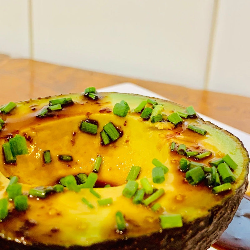 Avocado with Sticky Balsamic Lemon