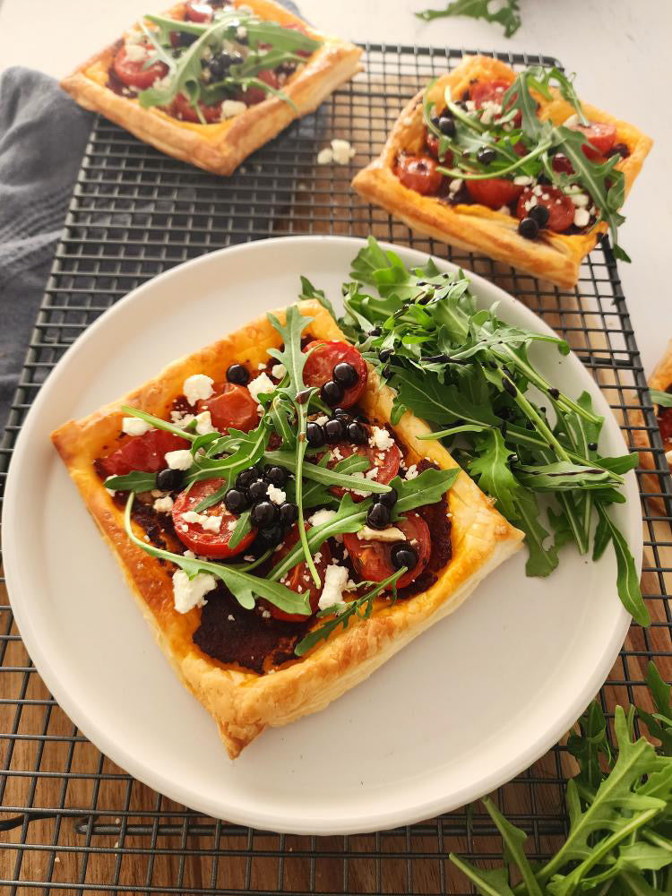 Roasted Herbed Tomato Balsamic Tarts