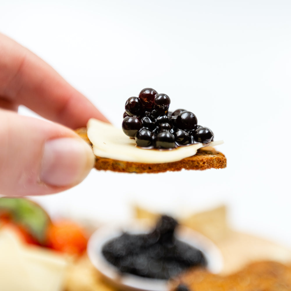 Sticky Balsamic Cheese Board
