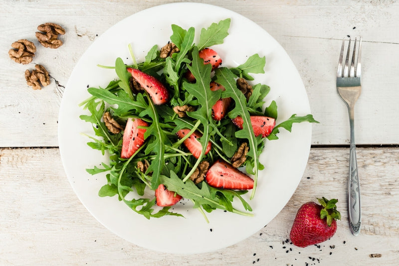 Strawberries and Rocket Salad with Sticky Balsamic