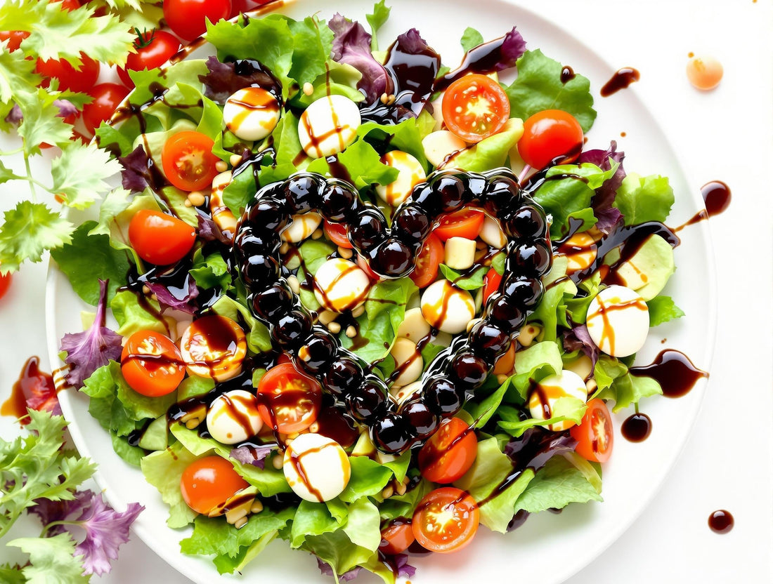 Is balsamic vinegar good for you - fresh healthy ingredients with balsamic vinegar showcasing complete health benefits and nutritional wellness