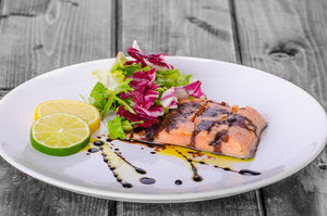 salmon with Sticky Balsamic